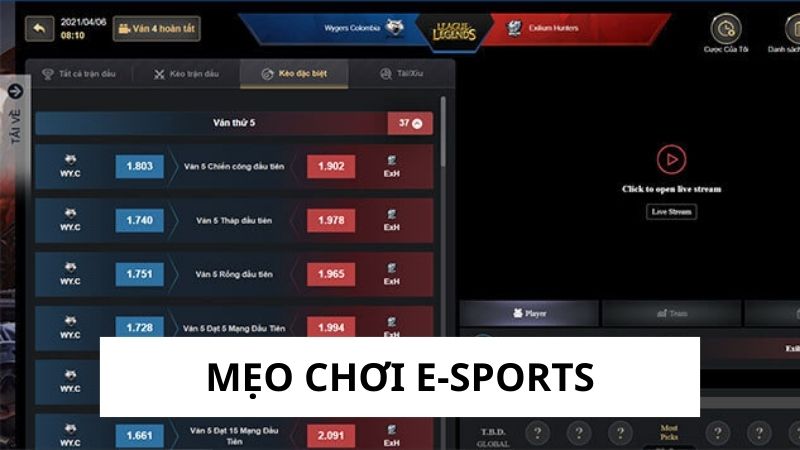 Mẹo Chơi E-sports